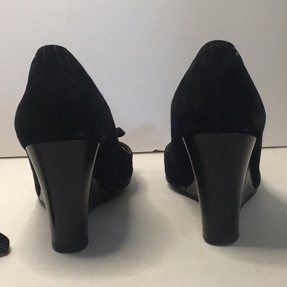 💥💥 J. CREW 💥💥.                       SUEDE PEEP TOE WEDGE - Picture 4 of 8